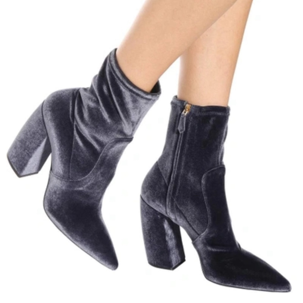 Prada Velvet Ankle Boots